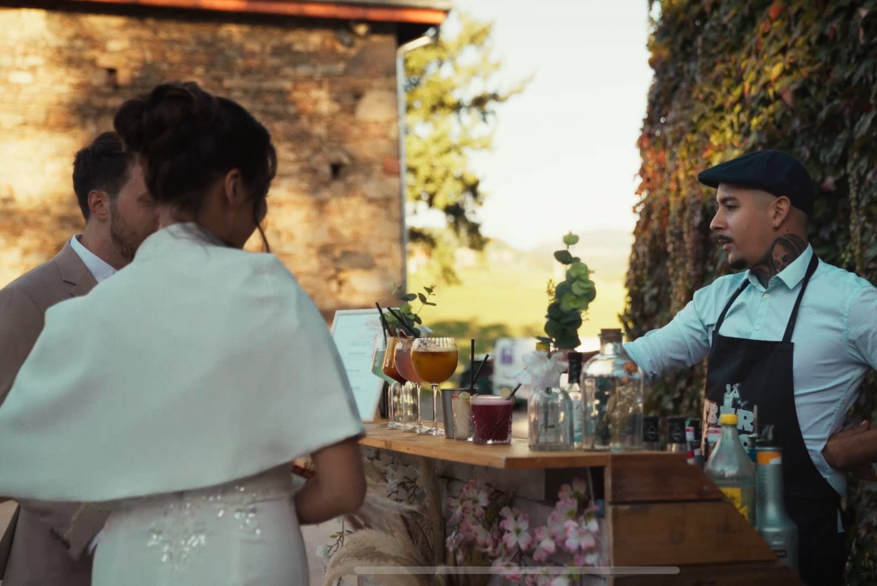 Discussion avec les mariés 